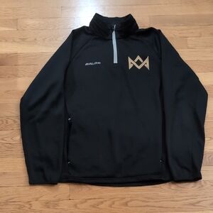 Bauer Black Sweater with Gold Logo